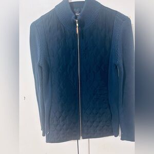 Navy Quilted Women's Jacket